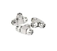 Pneumatic Quick Screwing Brass Hose Fitting T-Type L-Type Cross-Type Monotype Tube OD 4mm 6mm 8mm 10mm 12mm 14mm 16mm Fittings 1Pcs(PU,10mm)