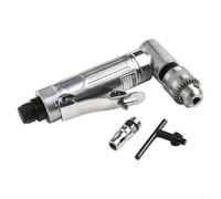Pneumatic Right-Angle Drill with 15000 RPM Speed, 1/4" Air Inlet & 0.6-6.5 mm Chuck - Compact 90° Elbow Grinder for Tight Spaces, Alloy