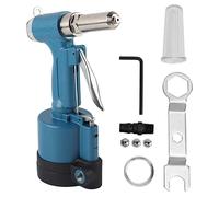 Pneumatic Rivet Gun Air Riveter Professional Heavy Duty Riveting Tool with Strong Pulling Force for Aluminum Iron Stainless Steel Nails in Metal Sheet Pipe Cabinet Box