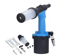Pneumatic Rivet Gun KV - 7081X, Air Riveting Tool with 18.0KN Pulling Force, Self - Priming Hydraulic Design for 2.4-4.8mm Aluminum Iron Stainless Steel Rivets,