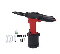 Pneumatic Rivet Nut Gun Low Noise Touch Switch Auto Industrial Nut Riveter Tool M3 to M10 for Professional Industrial Use with Alloy Material and Complete Accessory Set