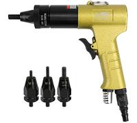 Pneumatic Rivet Nut Setting Gun Pull Nut Automatic Air Riveter Nut Gun Tool Blind Nut Riveter Industrial Grade Pull Rivnut Tool Kit with Quick-Change Nose-Piece Assembly,803+M5 M6 M8