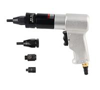 Pneumatic Riveting Gun Professional Grade High Performance Air Riveter Nut Gun Tool for Metal Plate Pipe Manufacturing Industry Durable Metal Construction 220x180mm (M6/M8 KP-7322)