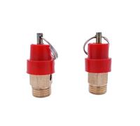 Pneumatic Safety Valve Pull Ring 8/10bar air Pressure Relief Valve Vent Male 1/8 1/4 1/2 inch with Little Red Yellow Riding Hood(1/4",6bar)