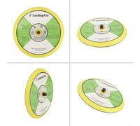 Pneumatic Sander Backing Pad for DA Orbital Polisher, Sanding Disc Interface Holder M6 M8 Thread 1-6 Inch, High 12000 RPM for Metal Wood Auto(6 inch)