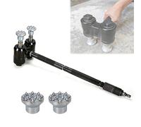 Pneumatic Scabbling Hammer, Dual Head Bush Hammer, 2×2100bpm High Impact, Efficient for Stone Texturing, Litchi Surface