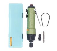 Pneumatic Screwdriver Air Powered Straight Handle 7000RPM High Efficiency 1/4in NPT for Factory Assembly Lines Maintenance Installation Aluminum Material Lightweight Compact