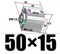Pneumatic SDA Compact Air Cylinder Bore 50MM Port 1/4" Mini Single Rod(50X15,with Magnetic S)