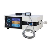 Pneumatic Shock Wave Therapy Machine, ED Shockwave Device with 1 Handle and 6 Probes, Adjustable 1-4bar Intensity and 0.23-4.37mJ/mm² Energy, 46 Treatment Options, 5000 Times/min Beating,for Spa
