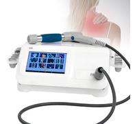 Pneumatic Shockwave Massager, Home Use Non-Invasive Device for Joint & Muscle Pain Relief, HD Touch Screen, 5 Replaceable Massage Heads, Wired Handle Design