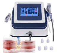 Pneumatic Shockwave Therapy Machine, ED Extracorporeal Shockwave Machine Muscle Deep Tissue Massager with 5 Massage Head, for Joint Hurt and Muscle Pain Relief, Maximum Strength 8 Bar,Blue