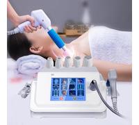 Pneumatic Shockwave Therapy Machine, with 5 Heads, Adjustable 0.5-8.0bar Intensity and 1-20HZ Frequency, 500-3000/hit Tap, Non-invasive, for Pain Relief