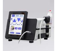 Pneumatic Shockwave Therapy Machine, with LCD Display Handle and 10 Heads, Adjustable 0.5-12bar Intensity and 1-22HZ Frequency, Deep Penetration, for Body