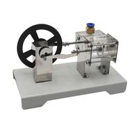 Pneumatic Simulated Steam Engine Demonstrator Air Pressure Driven Motion Flywheel Transmission Heat Engine Physics Mechanical Model Kit