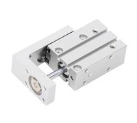 Pneumatic Slide Cylinder, Air Slide Guide Cylinder, 0.5MPa Linear Guideway with Aluminum Alloy Body and Stainless Steel Rails, Fine Pneumatic Guide Rail Cylinder for Compressed Air