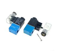 Pneumatic Solenoid Valve, 2 Positions, 2 Ports, Offers Various Voltage Level Compatibility (2V025-08AC220V/PC12)