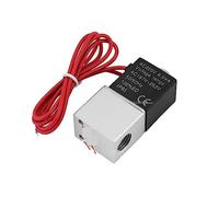 Pneumatic Solenoid Valve 2V025-1/4 2 Way Normally Closed DC12V DC24V AC110V AC220V Position Air Directional Control Gas Magnetic 1Pcs(10mm,Silver)
