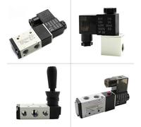 Pneumatic Solenoid Valve 4H210-08 3V210-08 4V210-08DC12V DC24V AC110V AC220V Air Directional Control Gas Magnetic(2v025-06 110v,ADD PC6 Silencer)