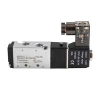 Pneumatic Solenoid Valve 4V110 06 5 Port 2 Position DC 24V PT1/8 Air Valve with Internal Pilot Action for Precise Flow Direction Control