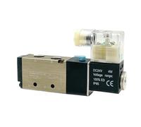 Pneumatic Solenoid Valve 4V210-08/4V310-10/4V410-15 Two Position Five Way with Fittings(AC24V)