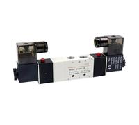 Pneumatic Solenoid Valve Double Coil Port 1/8 1/4 24VDC 4V230C/4V230E/4V230P-08 5/3 Way Control Valve(Valve Body,4V230P-08)