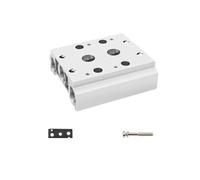 Pneumatic Solenoid Valve Manifold 4V210-08 4V220-08 Base Board Air Exhaust Plate 200M2F 200M3F 200M4F 200M5F 200M6F 200M7F 8F10F(200M-2F)