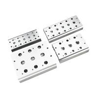 Pneumatic Solenoid Valve Plate Base 2 3 4 8 Port Manifold for Valves 4V110-06 4v210-06 4V220-08 4V320 Types 100M(3F,200M)