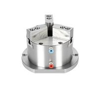 Pneumatic Solid Chuck 3-Jaw Vertical 6 inch for Non-Rotating CNC milling Machine Tables