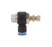 Pneumatic Speed Flow Controller 8mm 6mm 10mm 12mm OD Hose Tube 1/4"BSPT 1/8" 3/8" 1/2" Male Gas Airflow Limit Valve Quick Fitting(SL4-01)