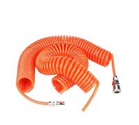 Pneumatic Spiral, PU Polyurethane Spring Spiral Pneumatic Air Hose Orange 3-15 Meter(Od10 X Id6.5 W Joint,15 Meter)