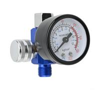 Pneumatic Spray Paint Machine Accessory Air Pressure Regulator with Real Time Gauge (A)