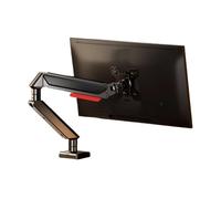 Pneumatic Spring Single Monitor Arm Desk Mount for 32" Screens - Adjustable Aluminum Braccio per Monitor, Ergonomic Supporto da Scrivania for Optimal Viewing (Svart)