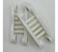 Pneumatic Square Sander Flocking Base Plate, Rubber Backing Pad Replacement Part For 3 Inch Air Sanding Machine, White Repair Accessory