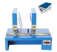 Pneumatic Stapler, Heavy Duty Electric Binding Machine, 300 Staples/min, Dual Head Intelligent Stitcher with Adjustable Spacing 2.5-30cm for Shop and Factory