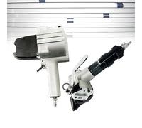 Pneumatic Steel Strapping Machine for 19mm Metal Belt, Heavy Duty Air Combined Split Banding Tool, Tensioner and Cutter Sealer for High Tensile Packaging