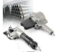 Pneumatic Steel Strapping Machine - Metal Strapping Tensioner and Cutter Sealer Pneumatic Strapping Tool Set for 1.25inch/32mm Width Metal Belt Portable Pneumatic Packaging Machine(25mm/0.98in)