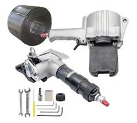 Pneumatic Steel Strapping Machine, Metal Strapping Tensioner and Cutter Sealer Tool Set for 19mm/25mm/32mm Width Strapping, Portable Pneumatic Packaging Machine