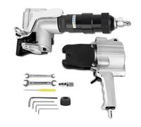 Pneumatic Steel Strapping Machine, with Sealer and Tensioner, for Widths of 19/25/32 Mm (0.75/0.98/1.25 Inches) Metal Steel Strapping for Building Materials, Heavy Goods 19mm