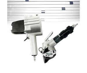 Pneumatic Steel Strapping Tool for 1.25" Metal Banding - Tensioner & Crimper Sealer Integrated for Efficient Packaging Solutions