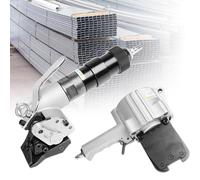 Pneumatic Steel Strapping Tool for Heavy Duty Packaging, Secure Metal Bundle Strapper with Split Type Baler for Industrial Use