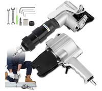 Pneumatic Steel Strapping Tool for Secure Metal Banding, Air-Powered Cutter and Sealer for High Tensile Packaging