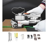 Pneumatic Strapping Tool for Plastic and Steel Packing, Efficient Handheld Solution for 13-19mm Width Bands