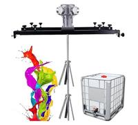 Pneumatic Tank Mixer Machine, 1000L 220Gallon Air Agitator, Bracket Air Agitators, Paint Mixing Equipment, Stand Paint Mixer for Coat, Ink, Paint and Che mical Liquid Large5Cylinders(Large5Cylinders)