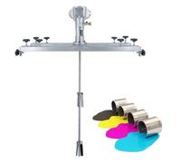 Pneumatic Tank Mixer Machine Paint Stirring Machine Air Agitator Paint Mix Tool Folding Propeller for Paint Dye Hydrosol Mixing