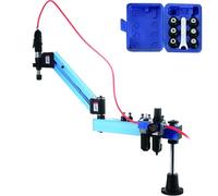 Pneumatic Tapping Machine, 360° Rotating Air Tapper with Flexible Arm, M3-M12 Thread Range, High-Efficiency Drilling & Threading Tool for Metal, Wood & Plastic