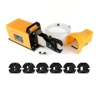 Pneumatic Terminal Crimping Machine, 6.0T Pneumatic Crimping Tools with Foot Valve and Jaw Set, Crimping Range: 6-70mm², Heavy Duty Crimper for Multiple Application Scenarios(B-Shape)