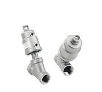 Pneumatic Three-Way Angle seat Valve 1/2" 3/4" 1" Female Normally Closed Y Type 304 Stainless Steel Pneumatic Air Angle Seat Valve DN15(1/2",Stainless Head_Double Acting)
