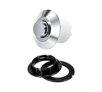 Pneumatic Toilet Flush Button, Concealed Cistern Panel Replacement | Up to 30 mm Panel Fit, Dual Flush Actuator, Easy Install, Easy for service, Chrome Finish, DIY Repair, Chrome