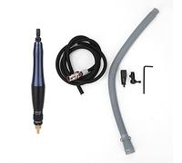 Pneumatic Ultrasonic Grinder, Air Grinding File, Reciprocating Polishing Tool with 0.6mm Stroke, Multi - Hole Exhaust Low Noise Design for Lab and Precision Work (TU-106 Blue Black)