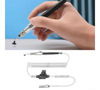 Pneumatic Vacuum Suction Pen Set, Air Powered Pick and Place Tool for Electronics Component Handler, Button Operation with Automatic Release for Delicate Tasks